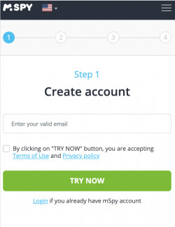 mspy account creation