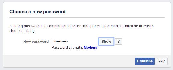 checking your facebook password hacking strength