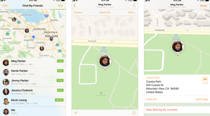 find my friends iphone location