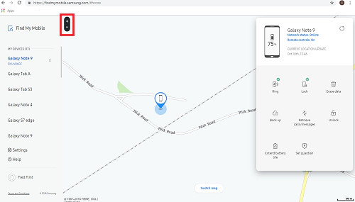 etsi samsung-laitteeni