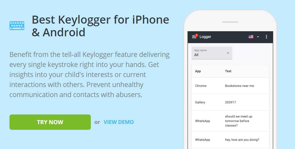 keylogger for iPhone and Android