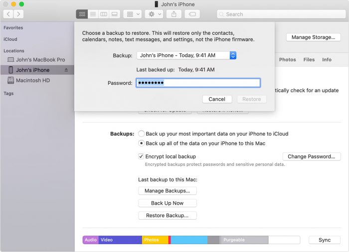 restore backup from icloud 2