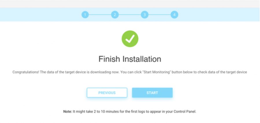 finish installation