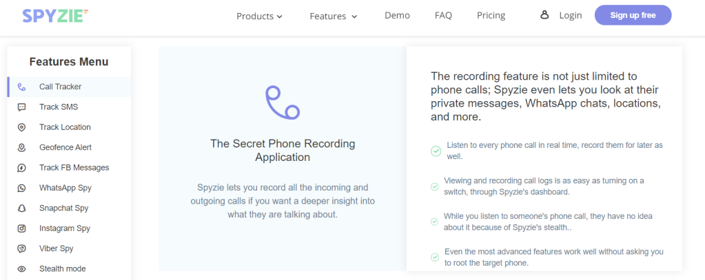 spyzie spy app homepage