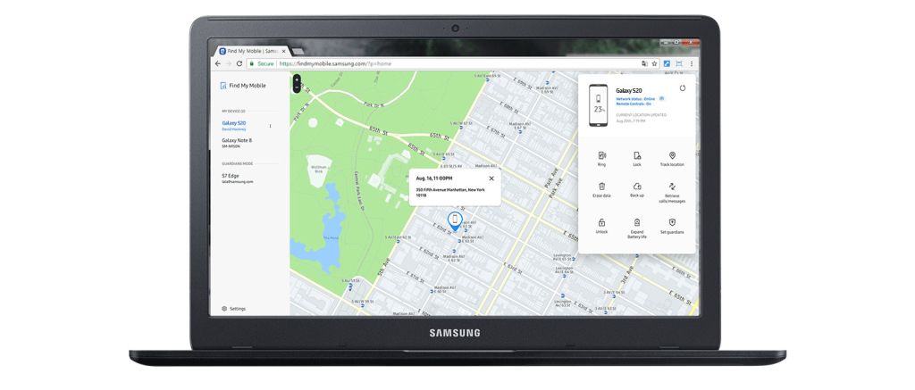 how to track a samsung phone