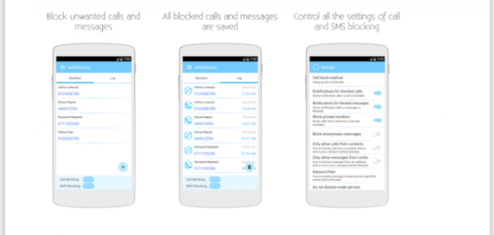 AntiNuisance Spam Call Blocker for Android 