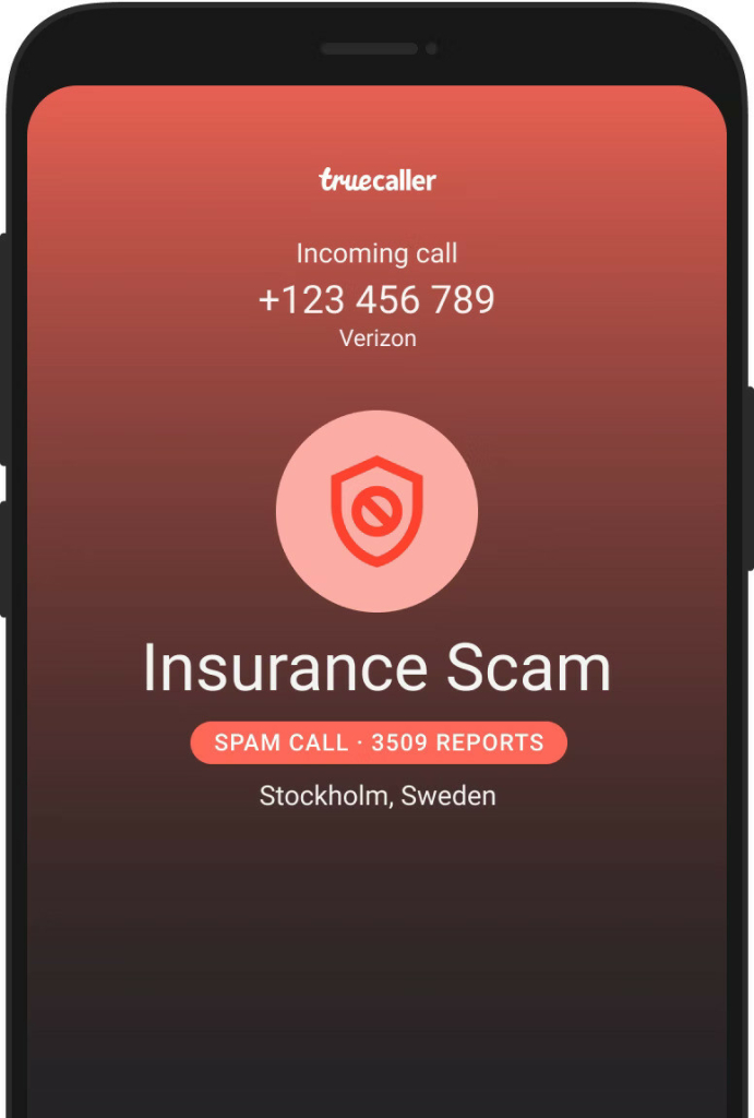 Бесплатный поиск номера телефона мошенника TrueCaller