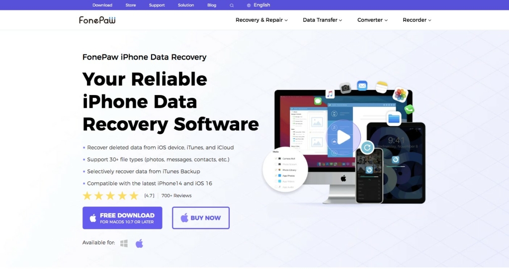 FonePaw is one of the Best iPhone data recovery software