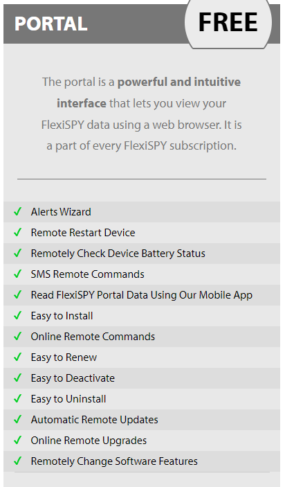 FlexiSPY free portal