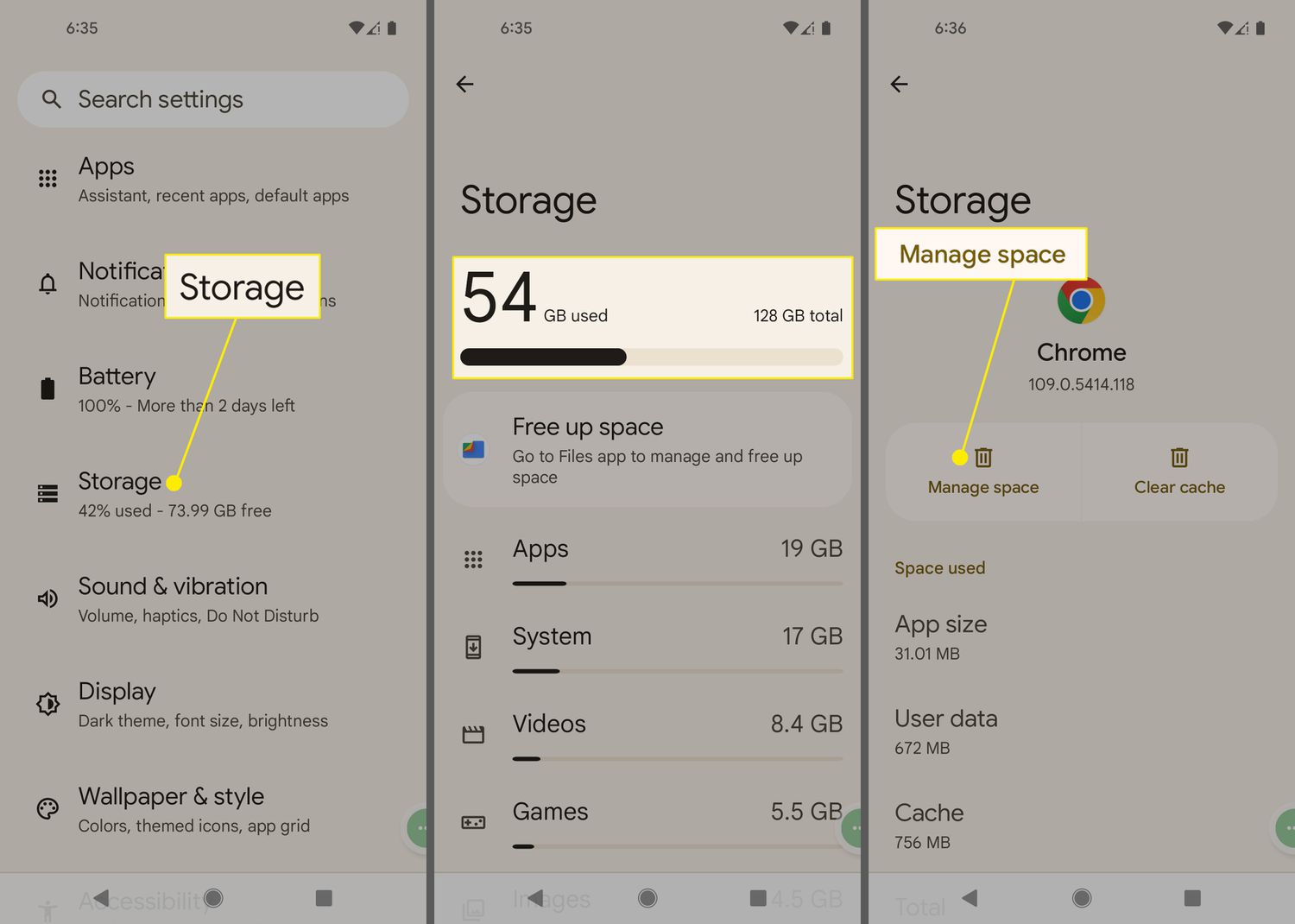Android data storage